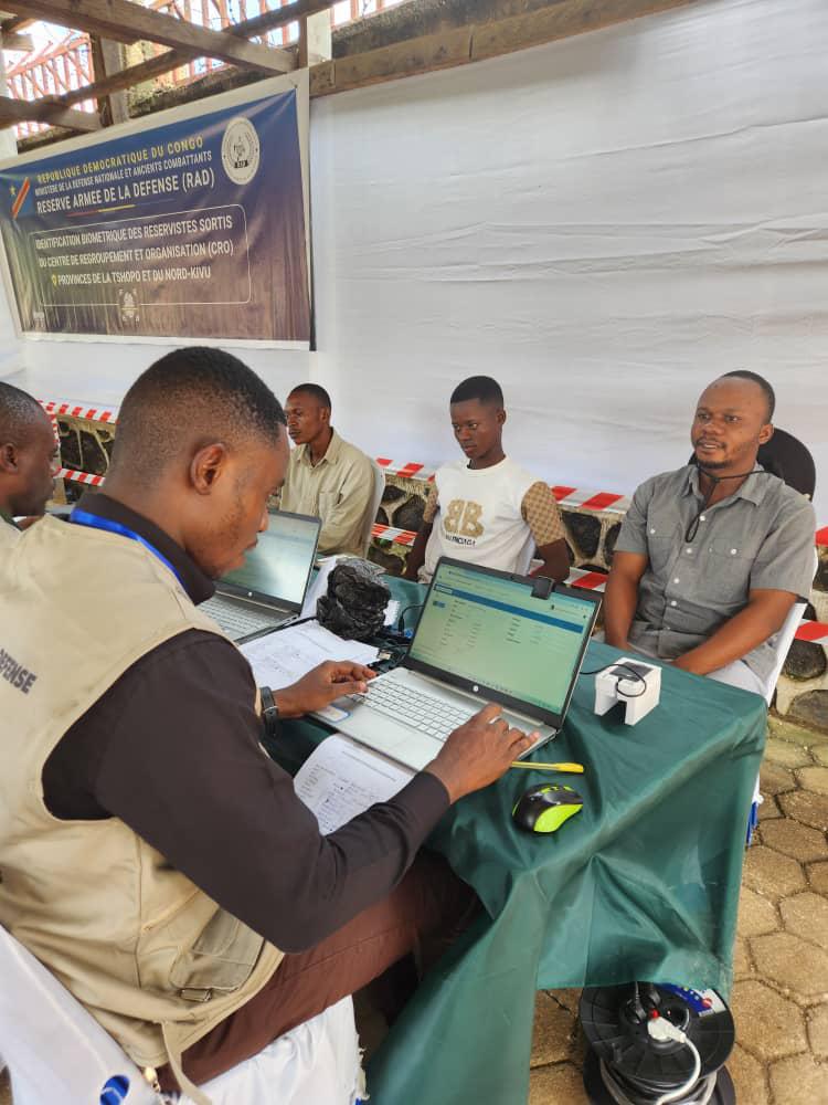 Lancement officiel des opérations d’identification biométrique des réservistes à Kisangani et Walikale